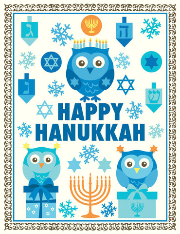 VC9111 Hanukkah Owl Card