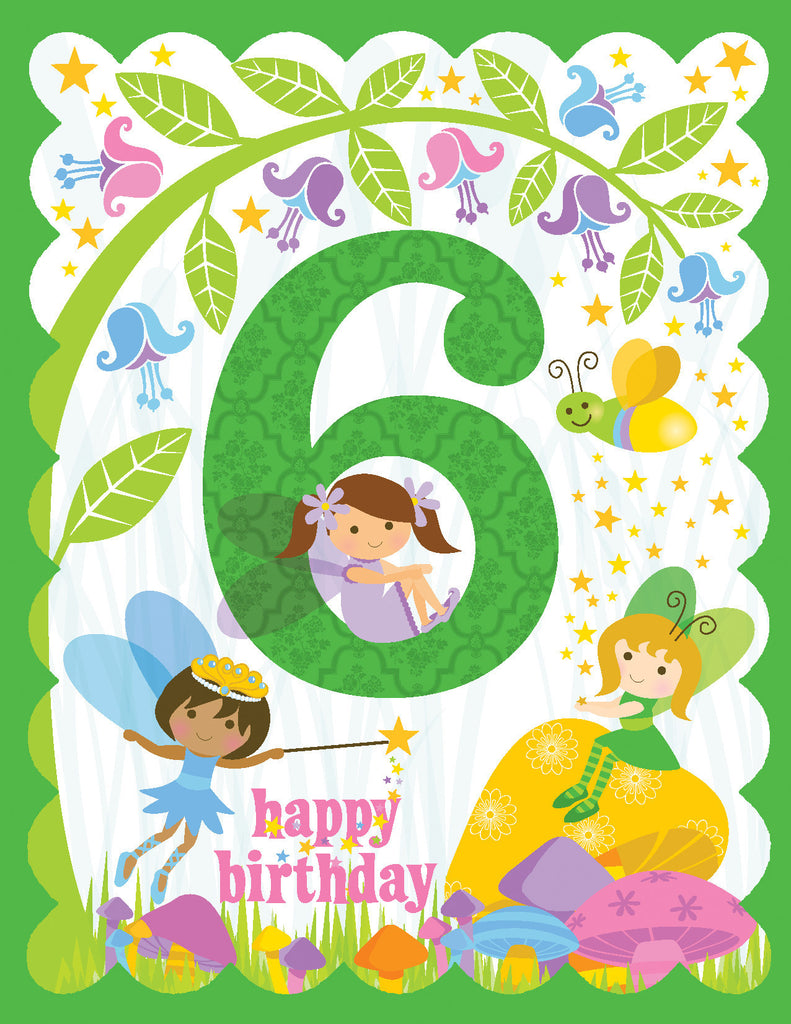 GC-K5015-Girl 6th Birthday Card