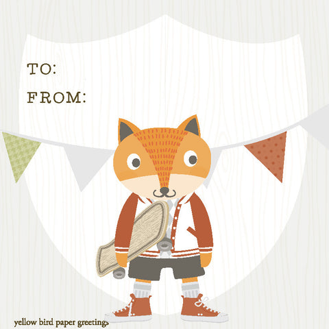 GE7316-Fox Gift Enclosure