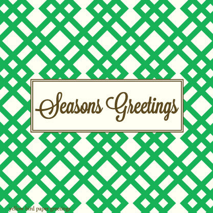 Tartan Green Seasons Gift Tags