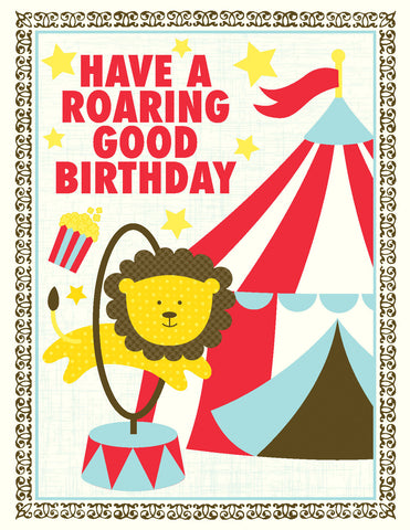 VA9049-Roaring Good Birthday Card