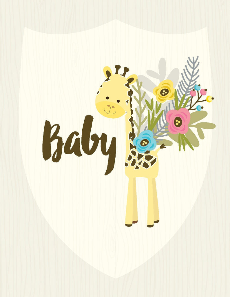 VA9063-Giraffe Baby Card