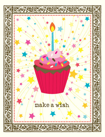 VB9073-Single Cupcake Birthday Card