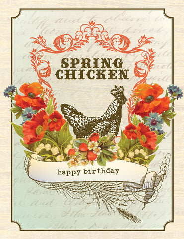 VB9083-Vintage Spring Birthday Card