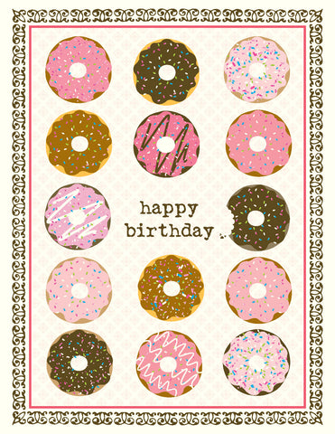 VB9089-Donuts Birthday Card