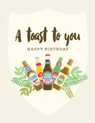 VB9115-Toast To You Beer Card