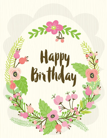 VB9119-Birthday Posey Card
