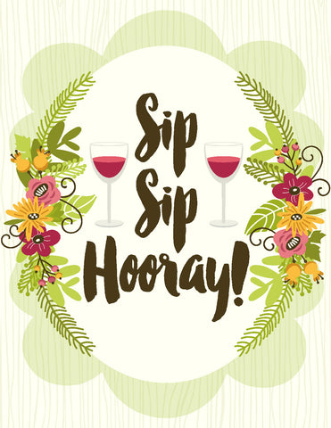 VB9126-Sip Sip Hooray Card