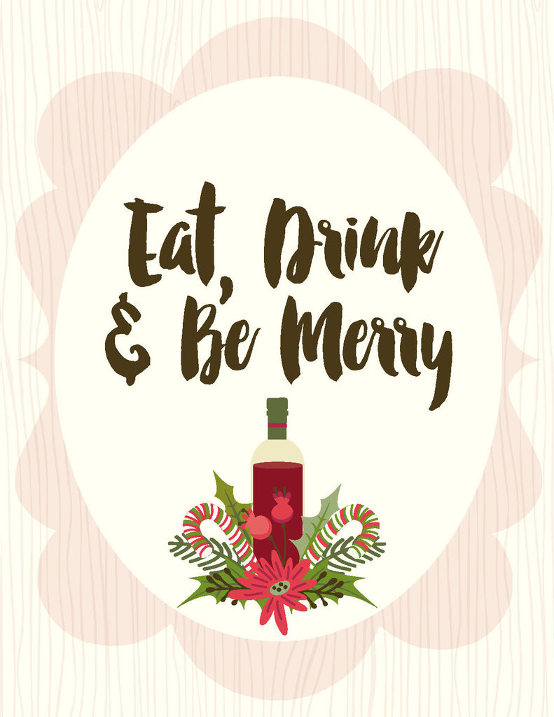 NEW-Eat Drink Be Merry Card