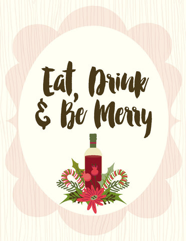 VC9112 Eat Drink Be Merry Card