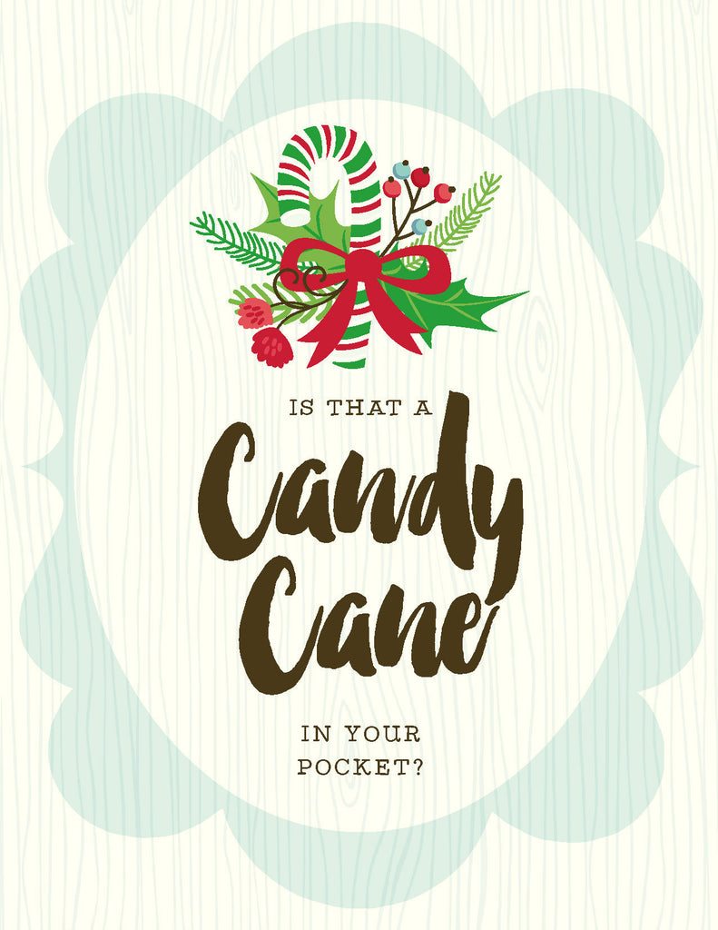 NEW-Candy Cane in Pocket Card