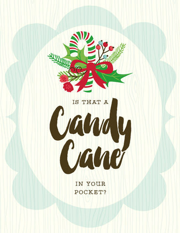 VC9115 Candy Cane in Pocket Card