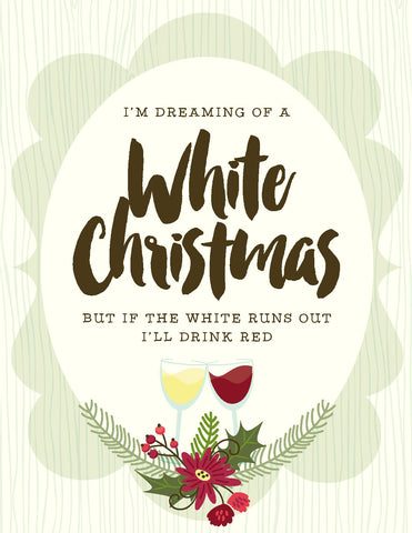 VC9116 White Christmas Red Card