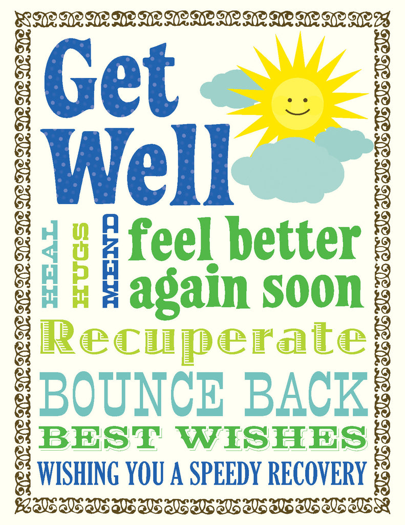 VG9006-Multi Text Get Well Card
