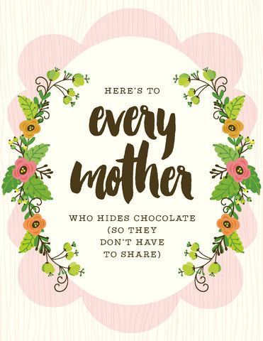 VM9032-Mother Hides Chocolate Card