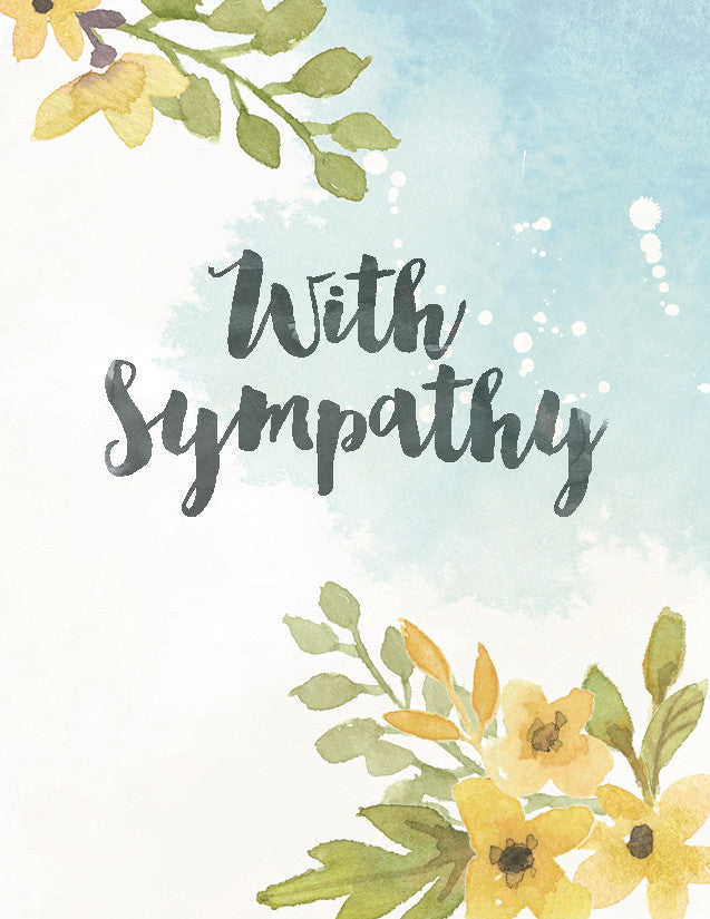 With Sympathy Verve Greeting Card
