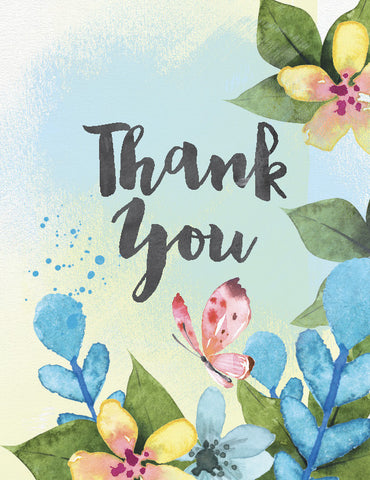 VRVE-8032 Verve Butterfly Thanks Card