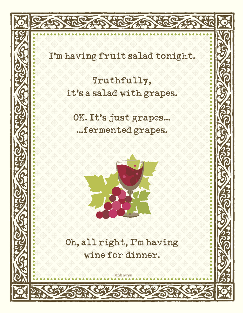 VS9038- Wine for Dinner Card