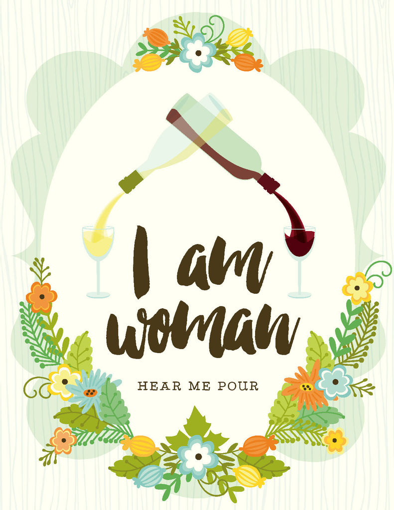 NEW-I Am Woman Pour Card