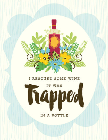 VS9058-Rescued Trapped Wine Card