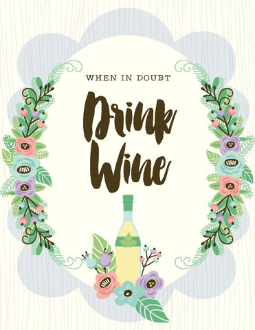 VS9060-In Doubt Drink Wine Card