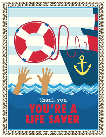 VT9027-Life Saver Thank You Card
