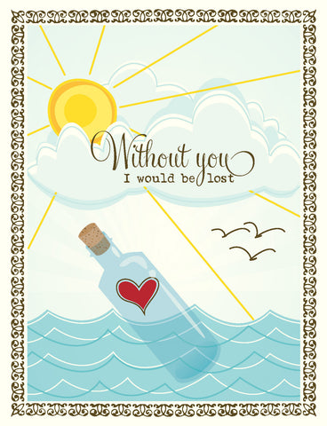 VV9031-Lost Without You Love Card
