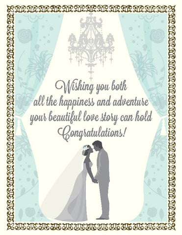 VW9063-Beautiful Love Wedding Card