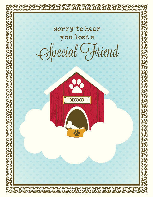 VY9019-Dog House Sympathy Card