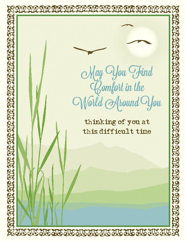 VY9022-Lake Reeds Sympathy Card