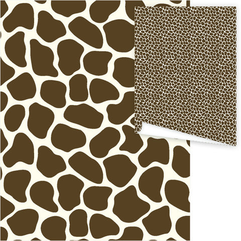 WP3006-Brown Giraffe Gift Wrap
