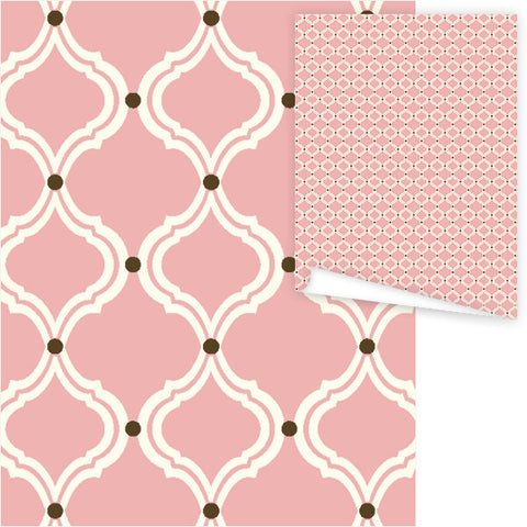 WP3022PP-Modern Key Hole Gift Wrap